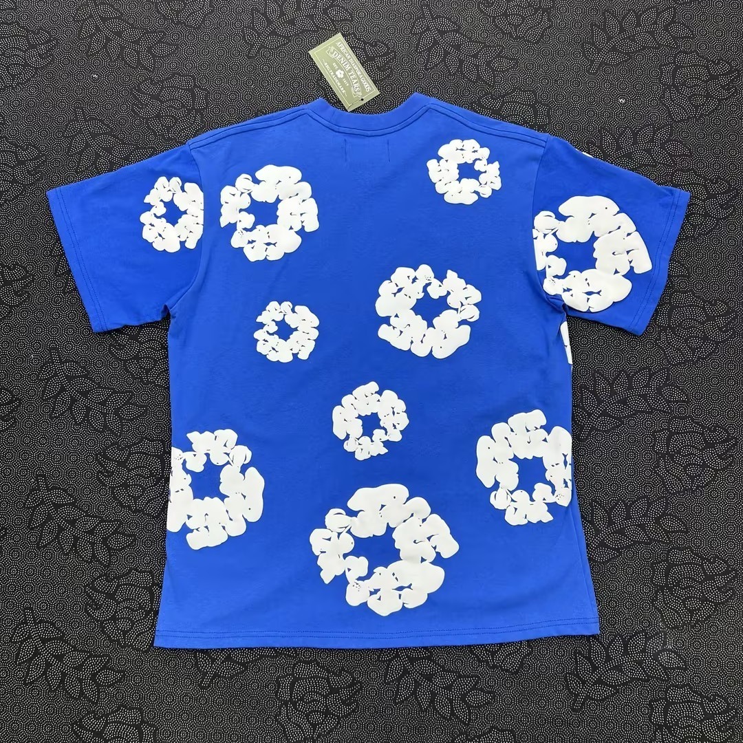 EM Sneakers Denim Tears The Cotton Wreath T-Shirt Royal Blue -DTT12