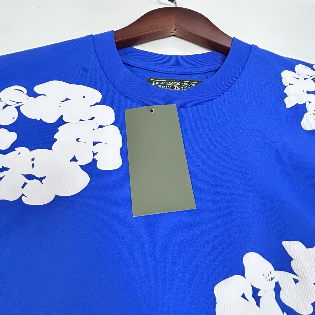 EM Sneakers Denim Tears The Cotton Wreath T-Shirt Royal Blue -DTT12