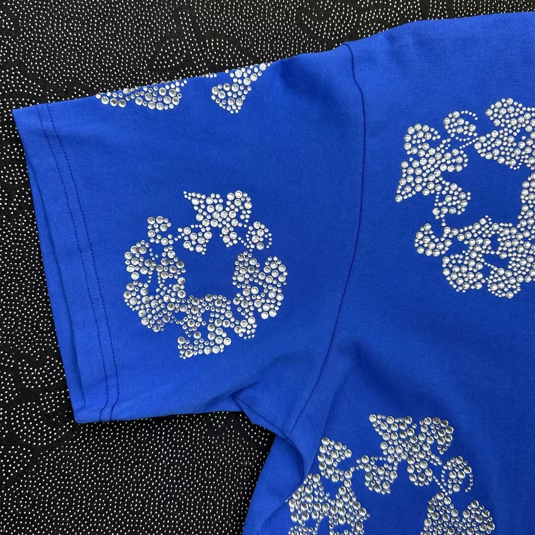 EM Sneakers Denim Tears The Cotton Wreath T-Shirt Royal Blue-DTT17