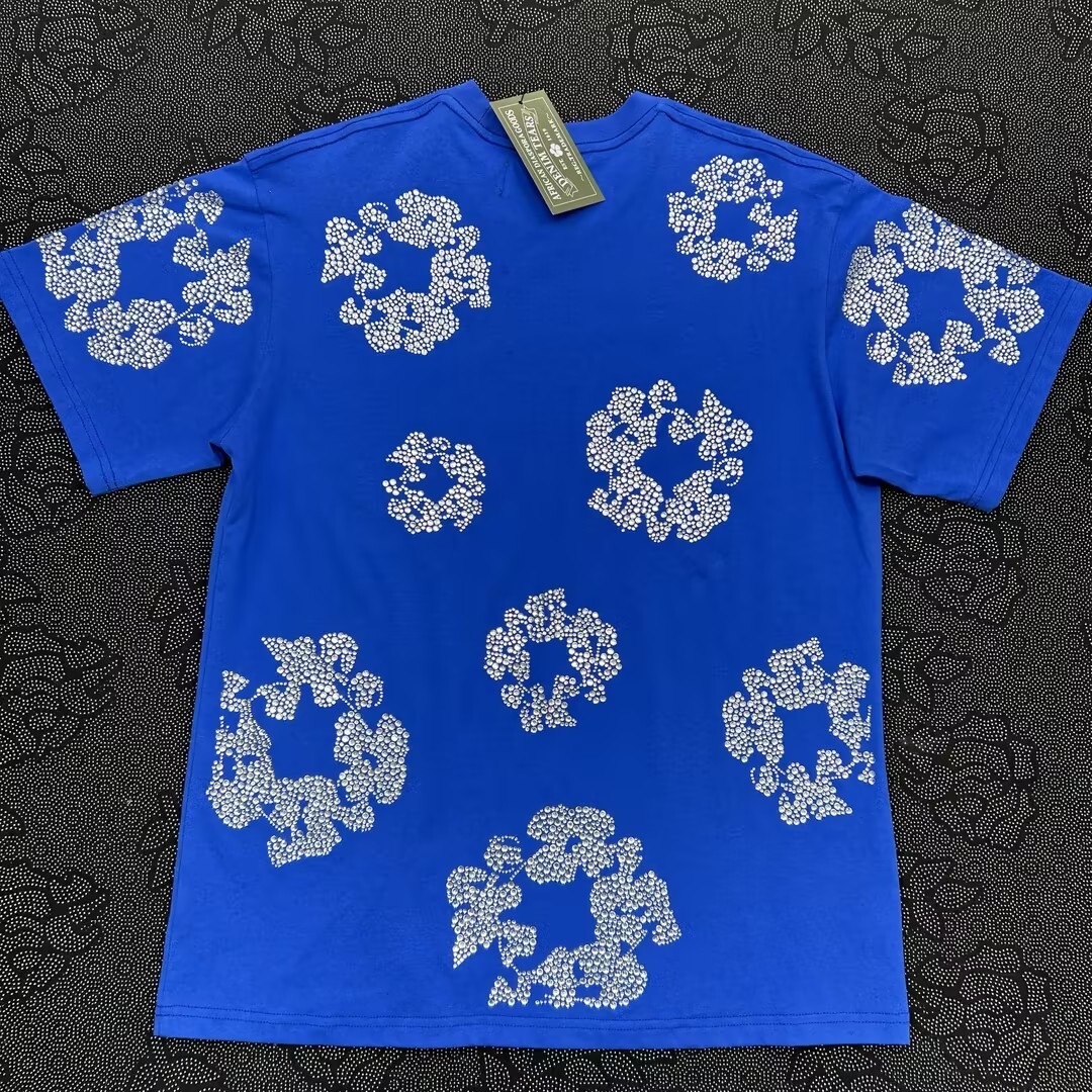 EM Sneakers Denim Tears The Cotton Wreath T-Shirt Royal Blue-DTT17