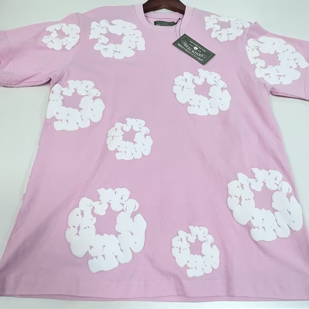 EM Sneakers Denim Tears The Cotton Wreath T-Shirt Royal Pink -DTT14