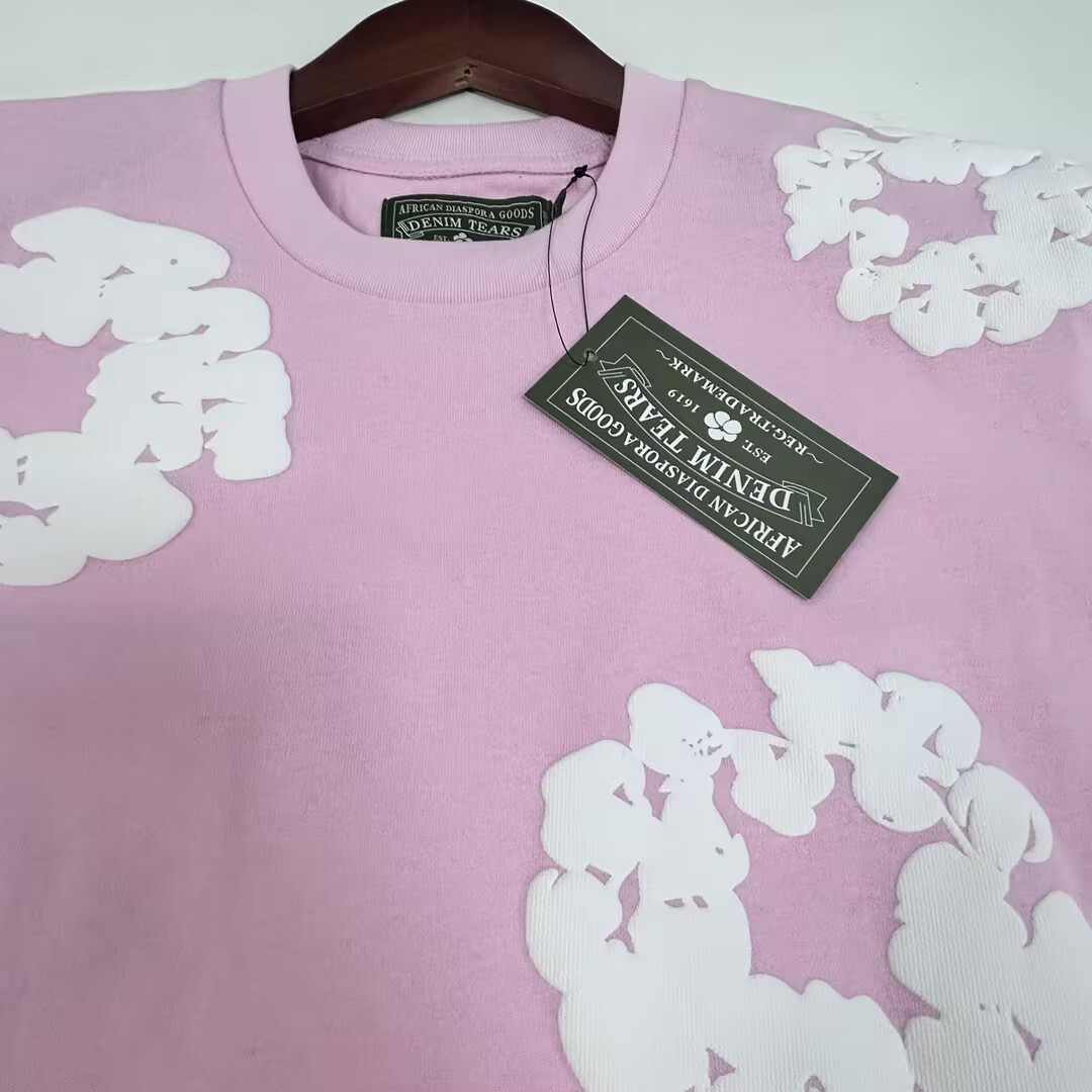 EM Sneakers Denim Tears The Cotton Wreath T-Shirt Royal Pink -DTT14