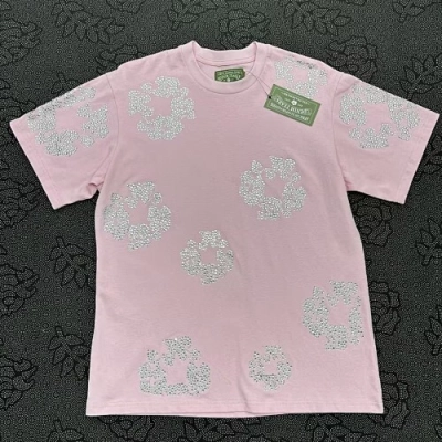 EM Sneakers Denim Tears The Cotton Wreath T-Shirt Royal Pink Diamond-DTT18 02