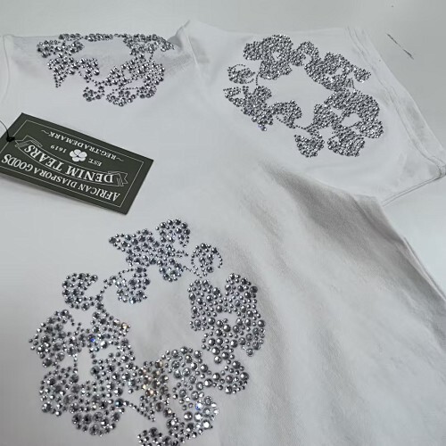 EM Sneakers Denim Tears The Cotton Wreath T-Shirt White Diamond-DTT20