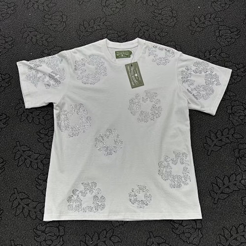 EM Sneakers Denim Tears The Cotton Wreath T-Shirt White Diamond-DTT20