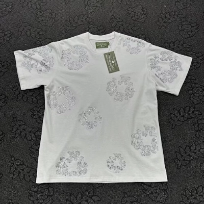 EM Sneakers Denim Tears The Cotton Wreath T-Shirt White Diamond-DTT20 01