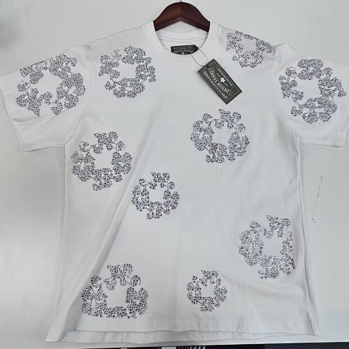 EM Sneakers Denim Tears The Cotton Wreath T-Shirt White Diamond-DTT20