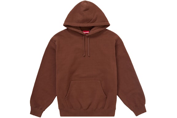 EM Sneakers Supreme Satin Applique Hooded Sweatshirt (FW24) Brown