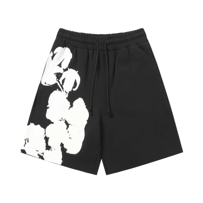 EM Sneakers Denim Tears Big Cotton Wreath Short Pants Black /Gray /Purple 02