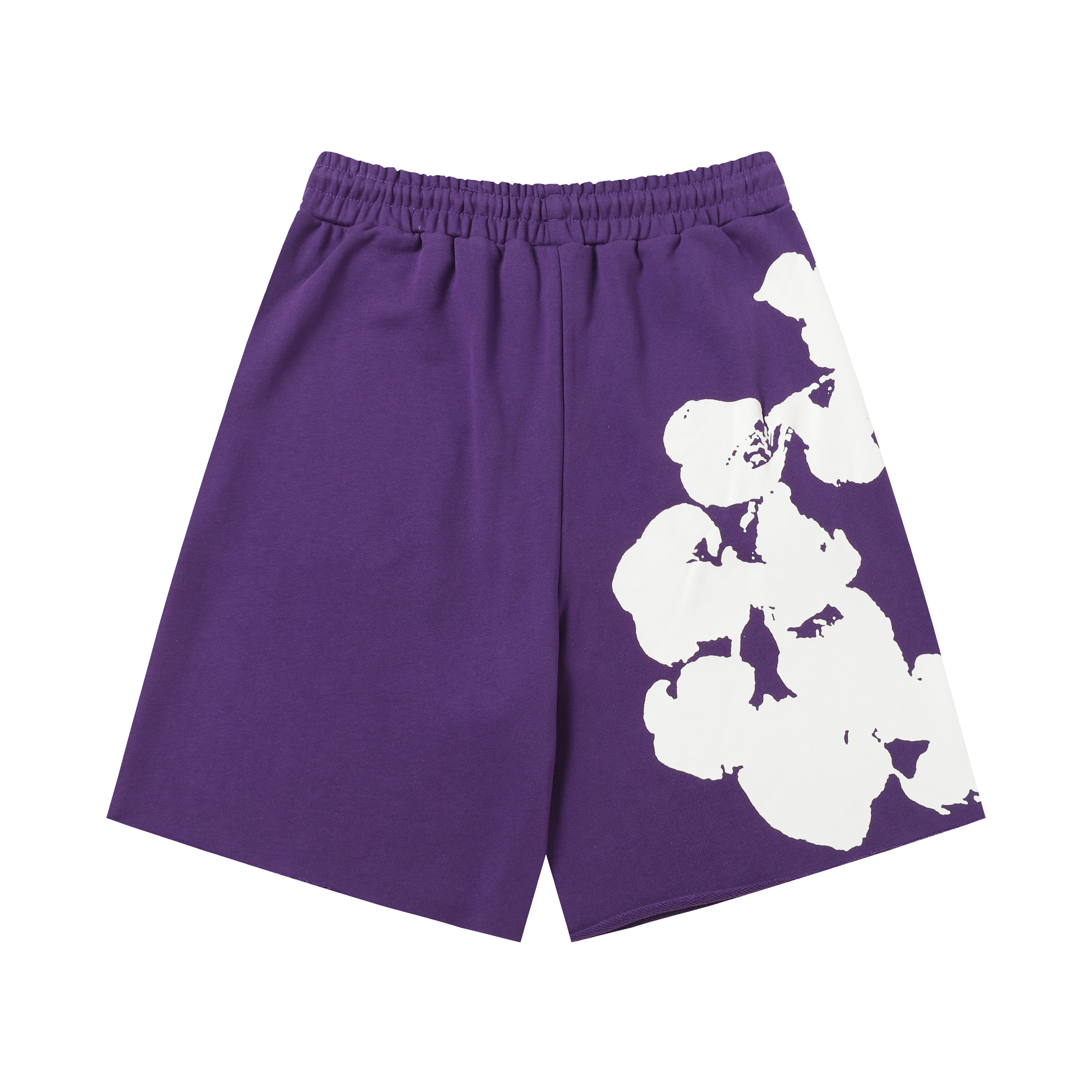 EM Sneakers Denim Tears Big Cotton Wreath T-shirt & Shorts Sets Purple