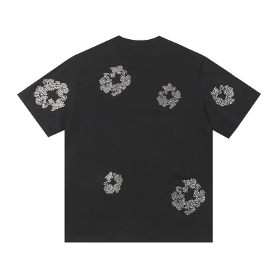 EM Sneakers Denim Tears Cotton Wreath T-shirt & Shorts Black and Diamond 02