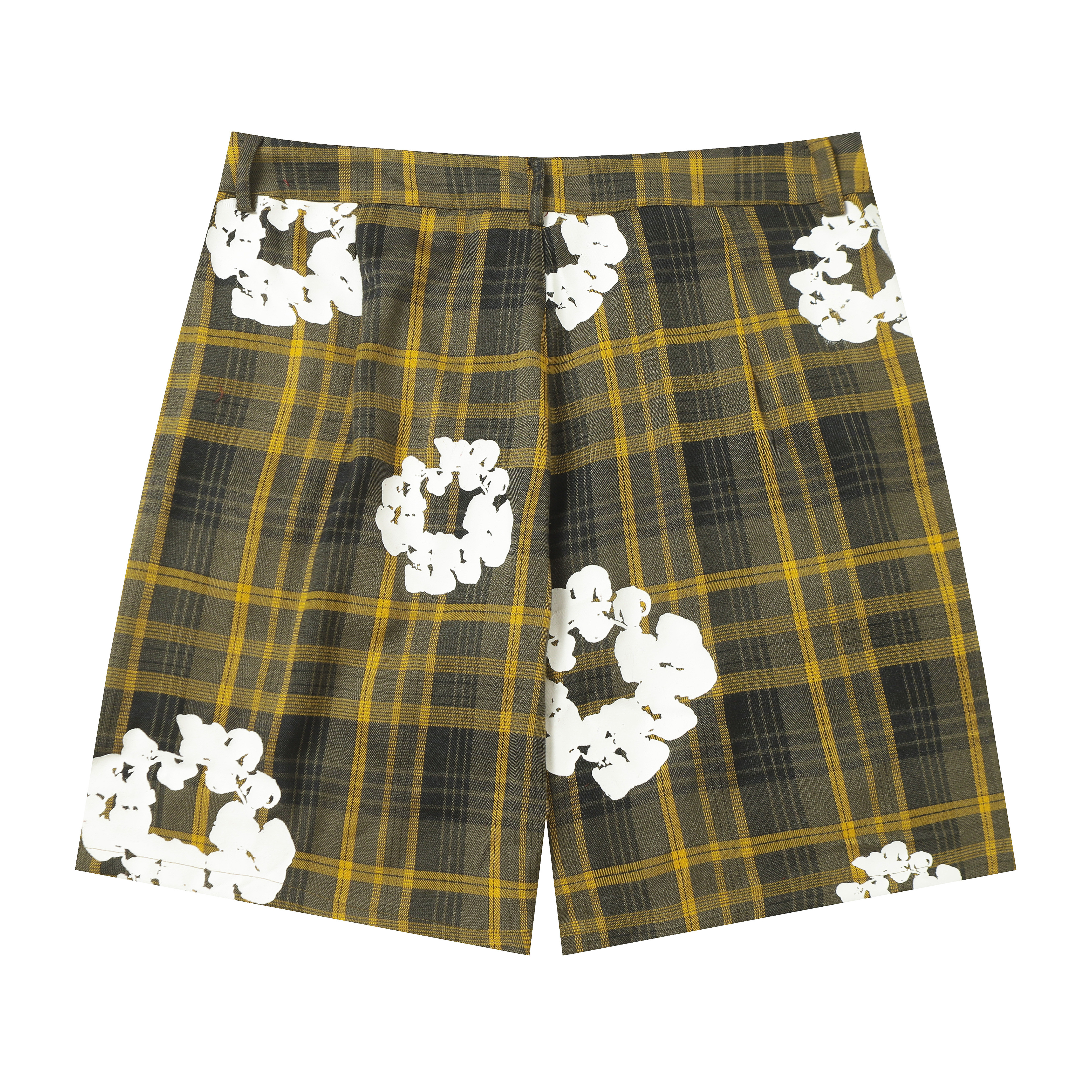 EM Sneakers Denim Tears Kapok Plaid Short Pant Red /Gray /Yellow