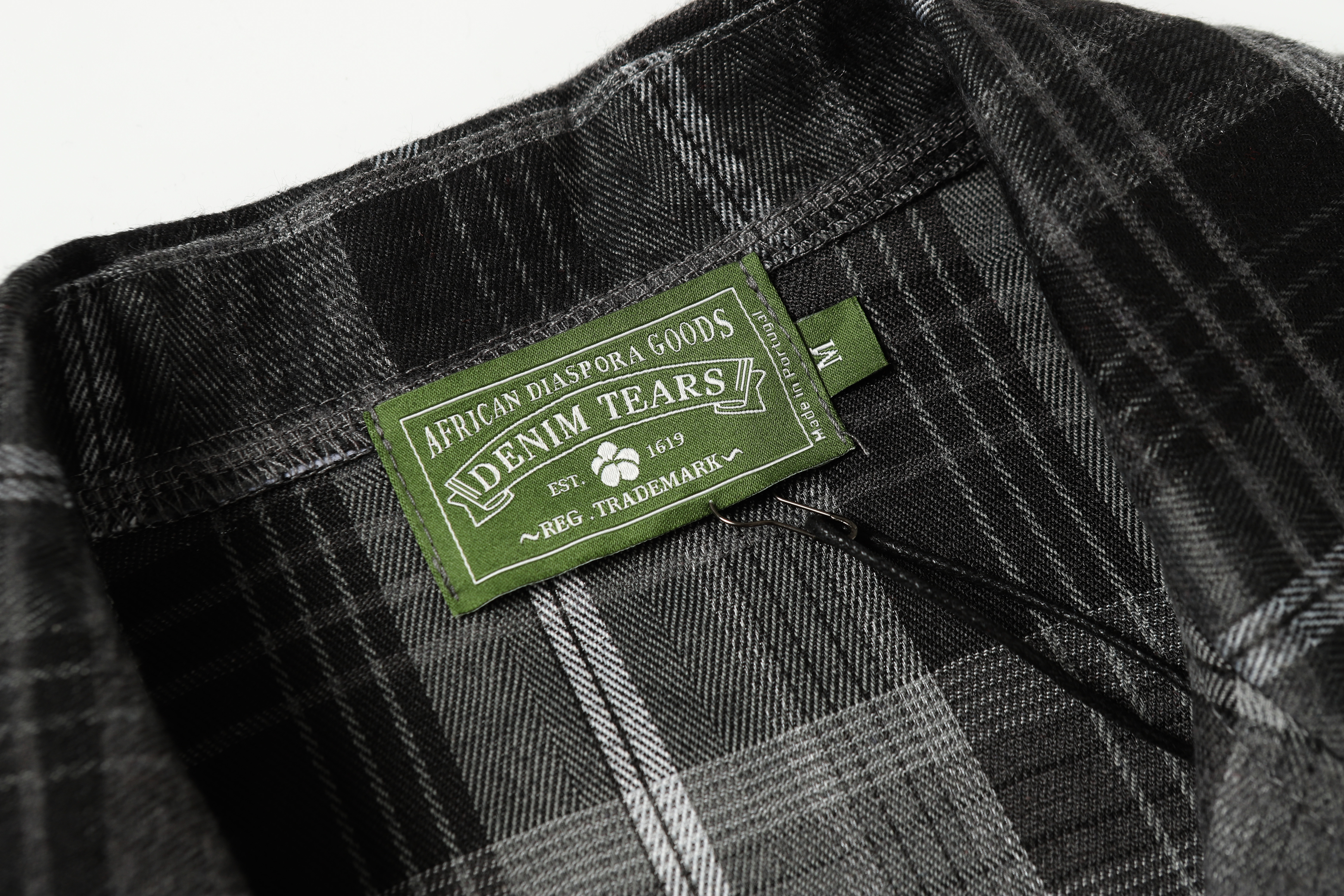 EM Sneakers Denim Tears Kapok Plaid T-shirt & Shorts Sets Gray