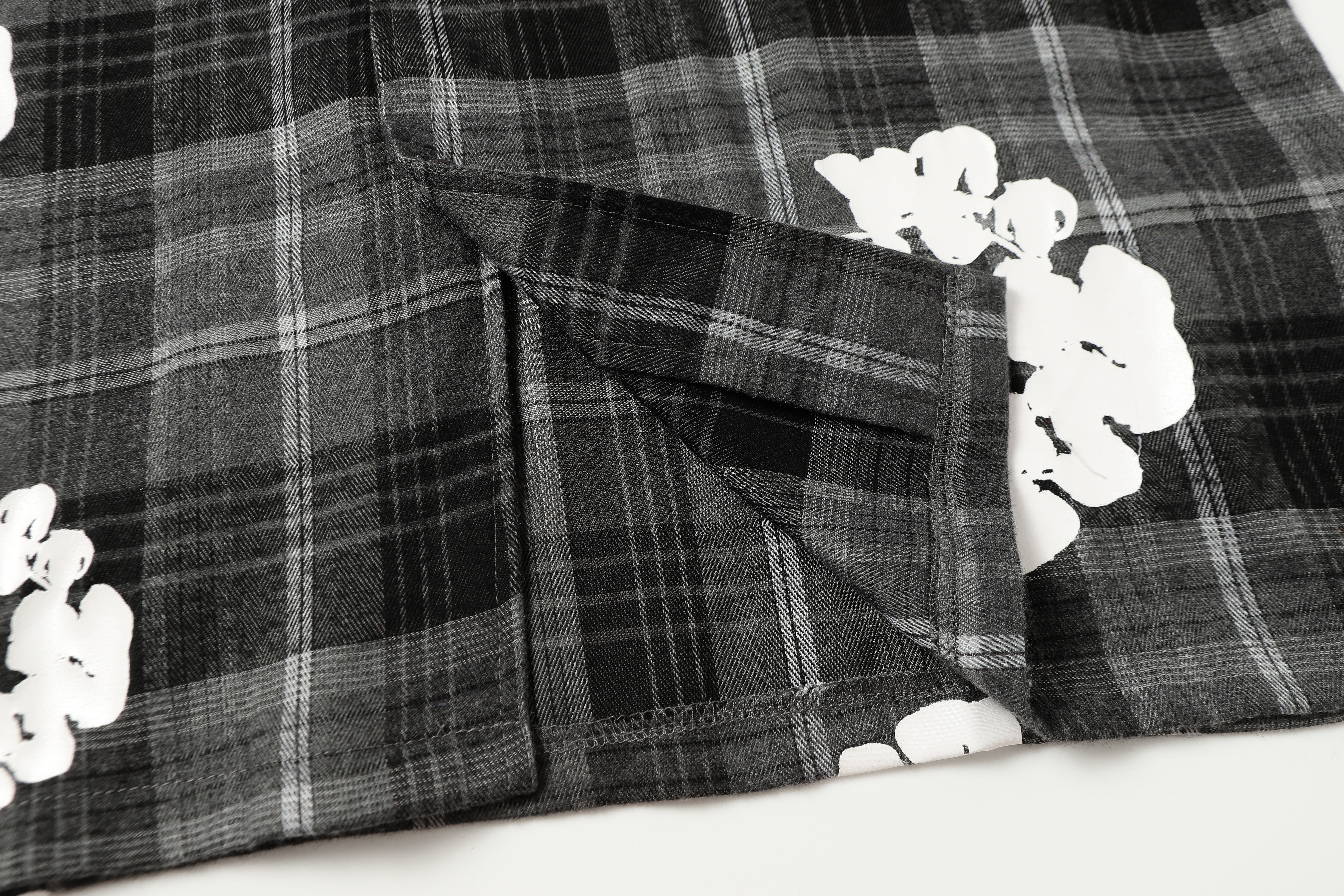 EM Sneakers Denim Tears Kapok Plaid T-Shirt Red /Gray /Yellow