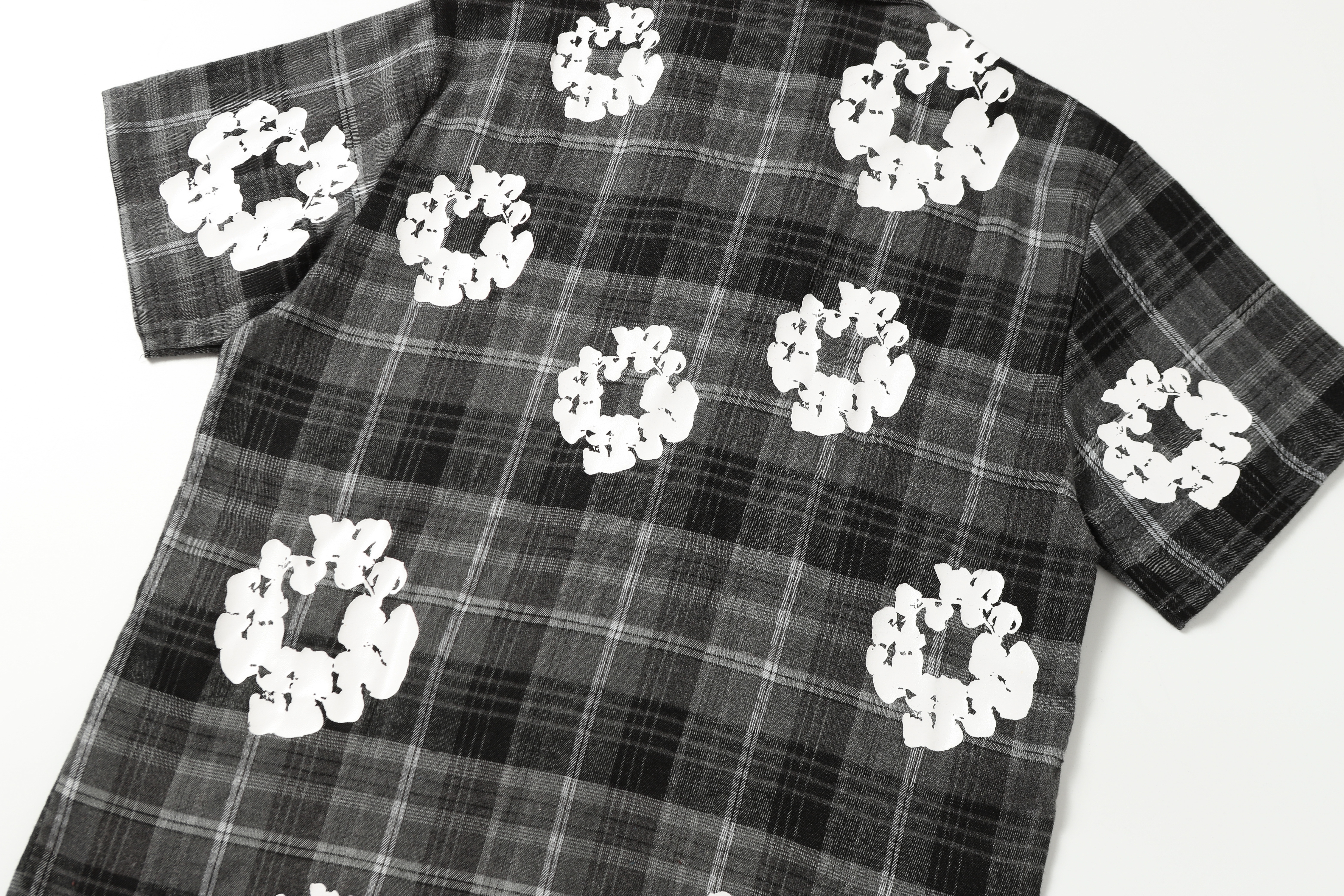 EM Sneakers Denim Tears Kapok Plaid T-Shirt Red /Gray /Yellow