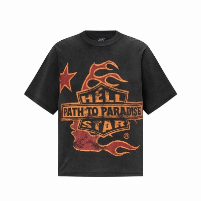 EM Sneakers Hellstar T-Shirt-09 Black Orange 01