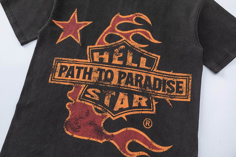 EM Sneakers Hellstar T-Shirt-09 Black Orange