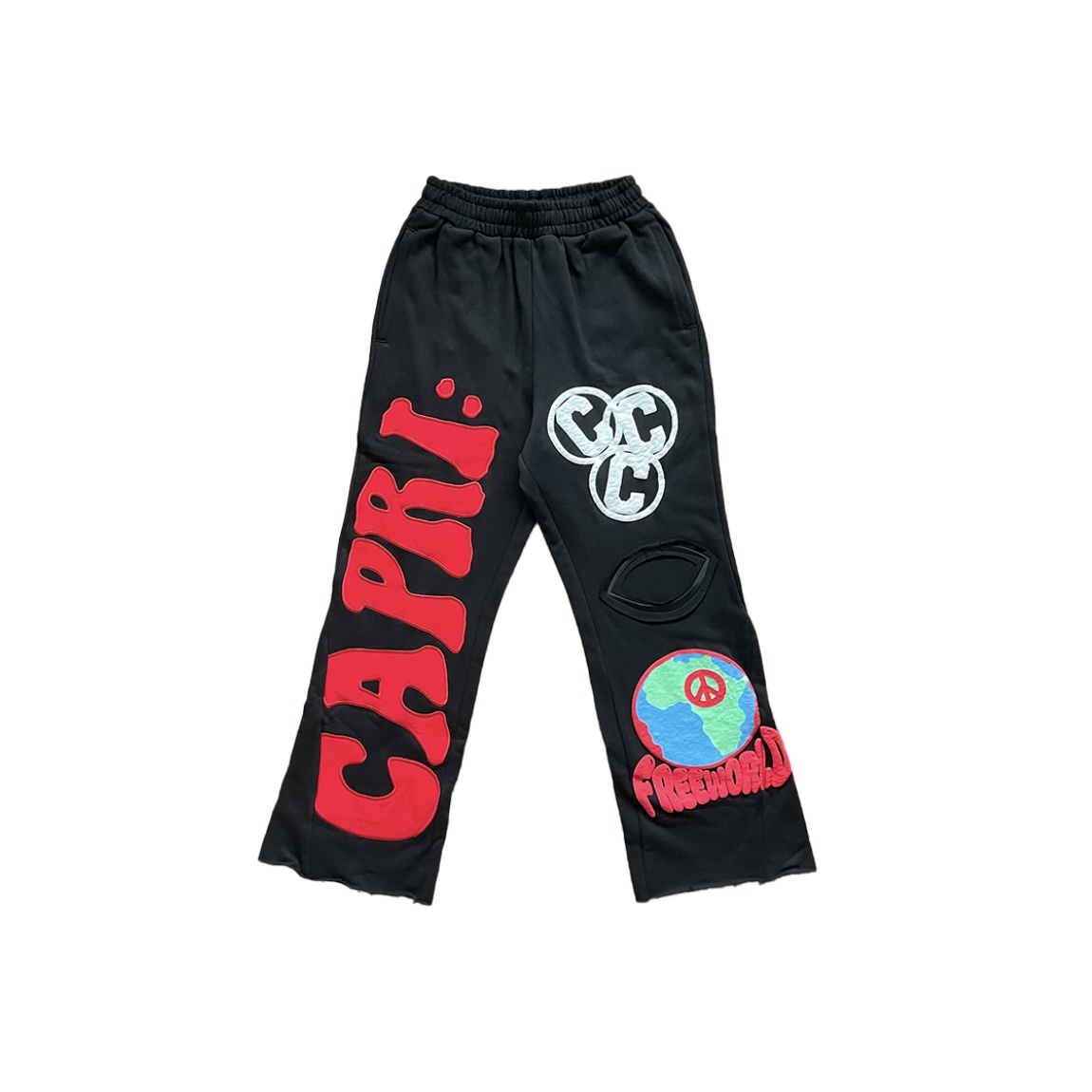 EM Sneakers Hellstar Capri Flared Sweatpants Red