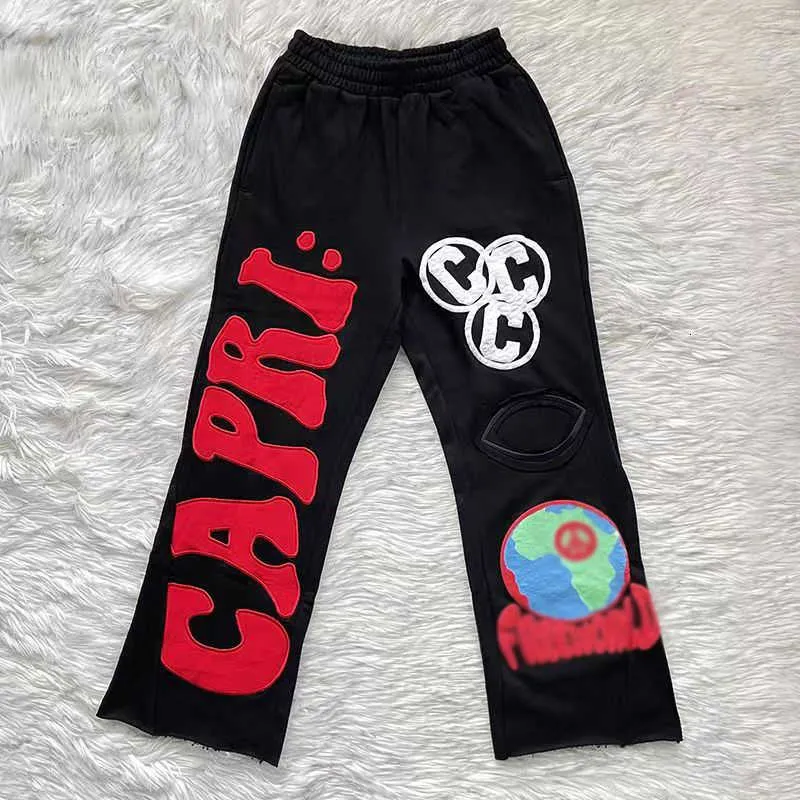 EM Sneakers Hellstar Capri Flared Sweatpants Red