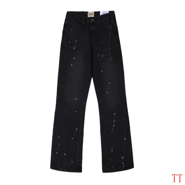 EM Sneakers Gallery Dept. Rhinestone-Studded Flared Black Jeans