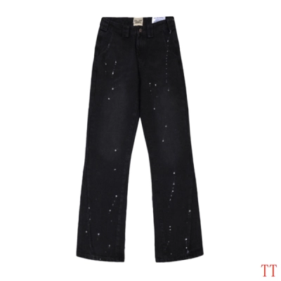 EM Sneakers Gallery Dept. Rhinestone-Studded Flared Black Jeans 02