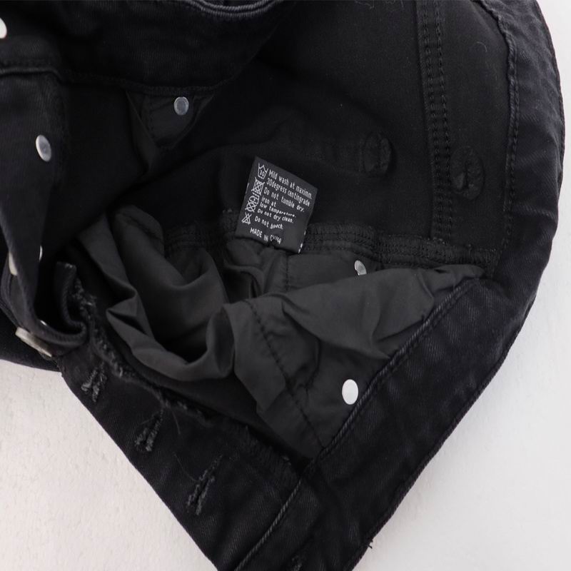 EM Sneakers Godspeed Infinity Denim v2 Black Washed Jeans with All-Over Leather "G" Logo Print-8218