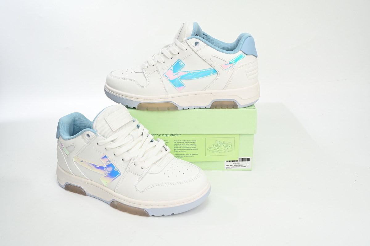 EM Sneakers OFF-WHITE Out Of Blue White Blue Discoloration