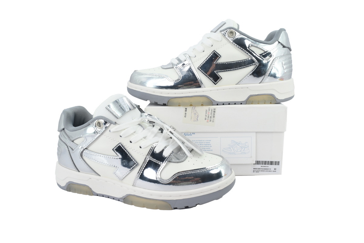 EM Sneakers Off-White Out of Office White Silver