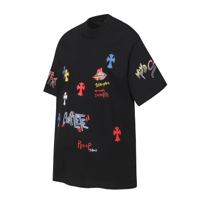 EM Sneakers Chrome Hearts T-Shirt -2230 Black 02