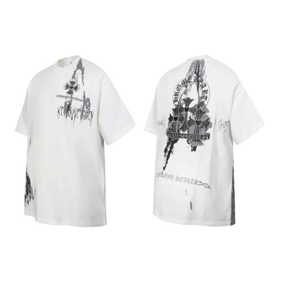 EM Sneakers Chrome Hearts T-Shirt -2234 White 01