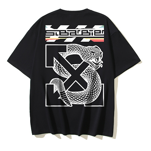 EM Sneakers Off-White T-shirt -168 Black /Red