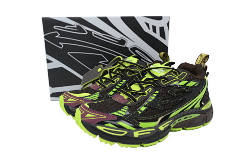 EM Sneakers OFF-WHITE Be Right Back Chocolate Brown Green