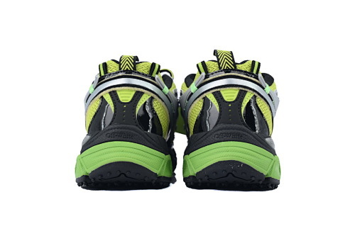 EM Sneakers OFF-WHITE Be Right Back Silver Green Fluo