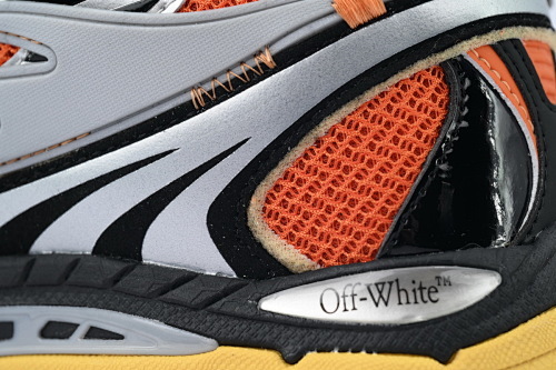 EM Sneakers OFF-WHITE Be Right Back Silver Orange