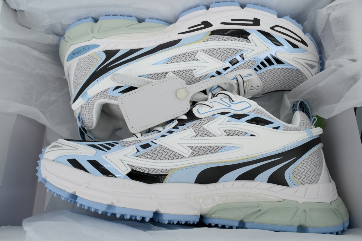 EM Sneakers OFF-WHITE Be Right Back White Blue