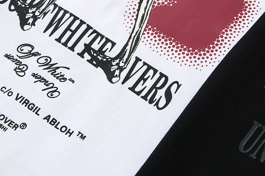 EM Sneakers Off-White T-shirt -102 Black /White