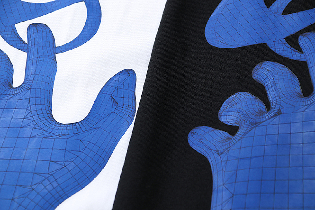 EM Sneakers Off-White T-shirt -104 Black /White