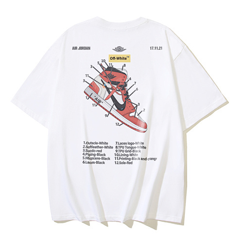 EM Sneakers Off-White T-shirt -162 Black /White