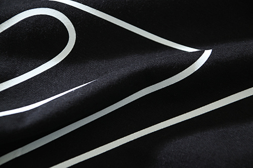 EM Sneakers OFF-WHITE Wavy Striped Print T-Shirt #171 Black /White