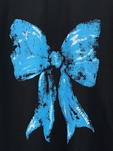 EM Sneakers Balenciaga Bow Print T-Shirt Black /Pink