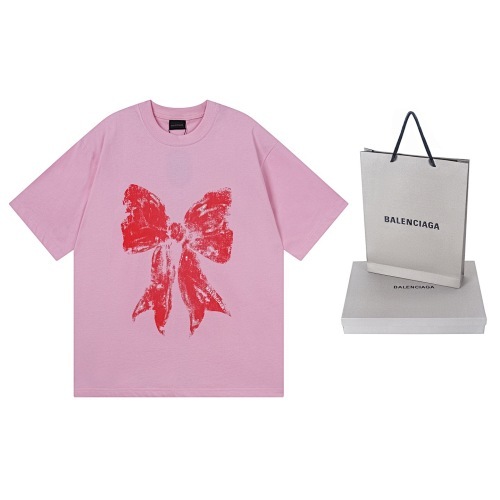 EM Sneakers Balenciaga Bow Print T-Shirt Black /Pink