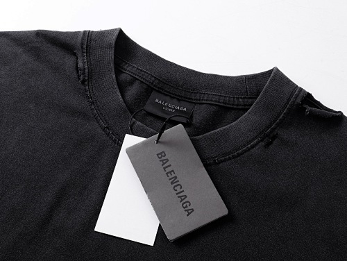 EM Sneakers Balenciaga Dirac Equation Embroidered T-Shirt Washed Black