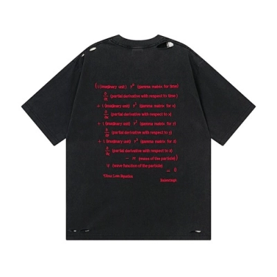 EM Sneakers Balenciaga Dirac Equation Embroidered T-Shirt Washed Black 02