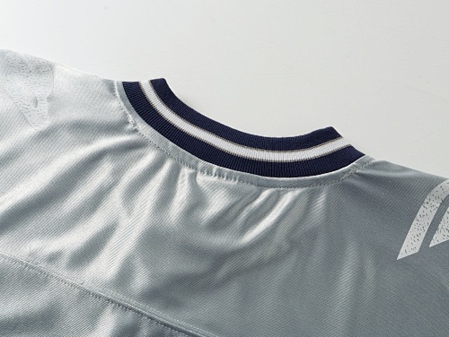 EM Sneakers Balenciaga FOOTBALL 3B Silhouette Custom Woven Ribbed V-Neck Long Sleeve Black /Gray /Gray