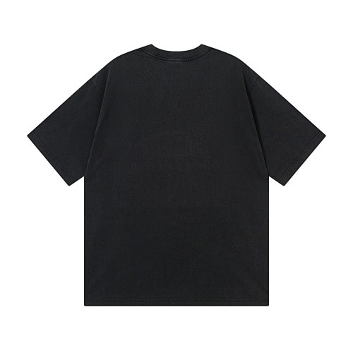 EM Sneakers Balenciaga Logo Smoke-Effect Direct-Print T-Shirt Washed Black