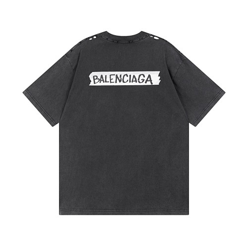 EM Sneakers Balenciaga Masking Tape Print T-Shirt Washed Black