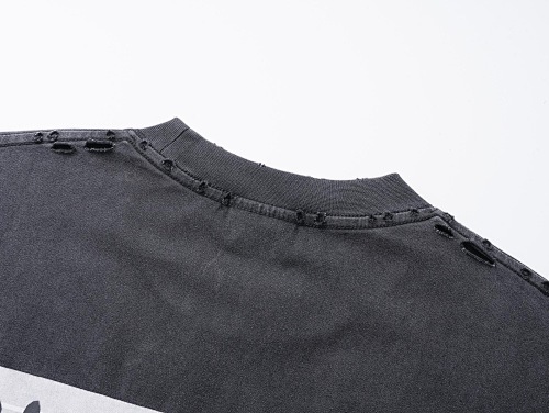 EM Sneakers Balenciaga Masking Tape Print T-Shirt Washed Black