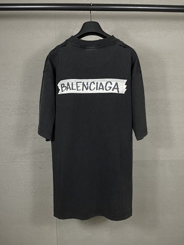 EM Sneakers Balenciaga Masking Tape Print T-Shirt Washed Black