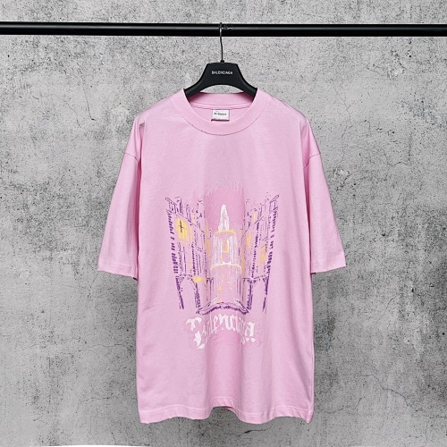 EM Sneakers Balenciaga Place Des Vosges Print T-Shirt Pink