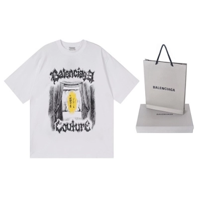 EM Sneakers Balenciaga Salon de Couture Printed T-Shirt Black /White 02